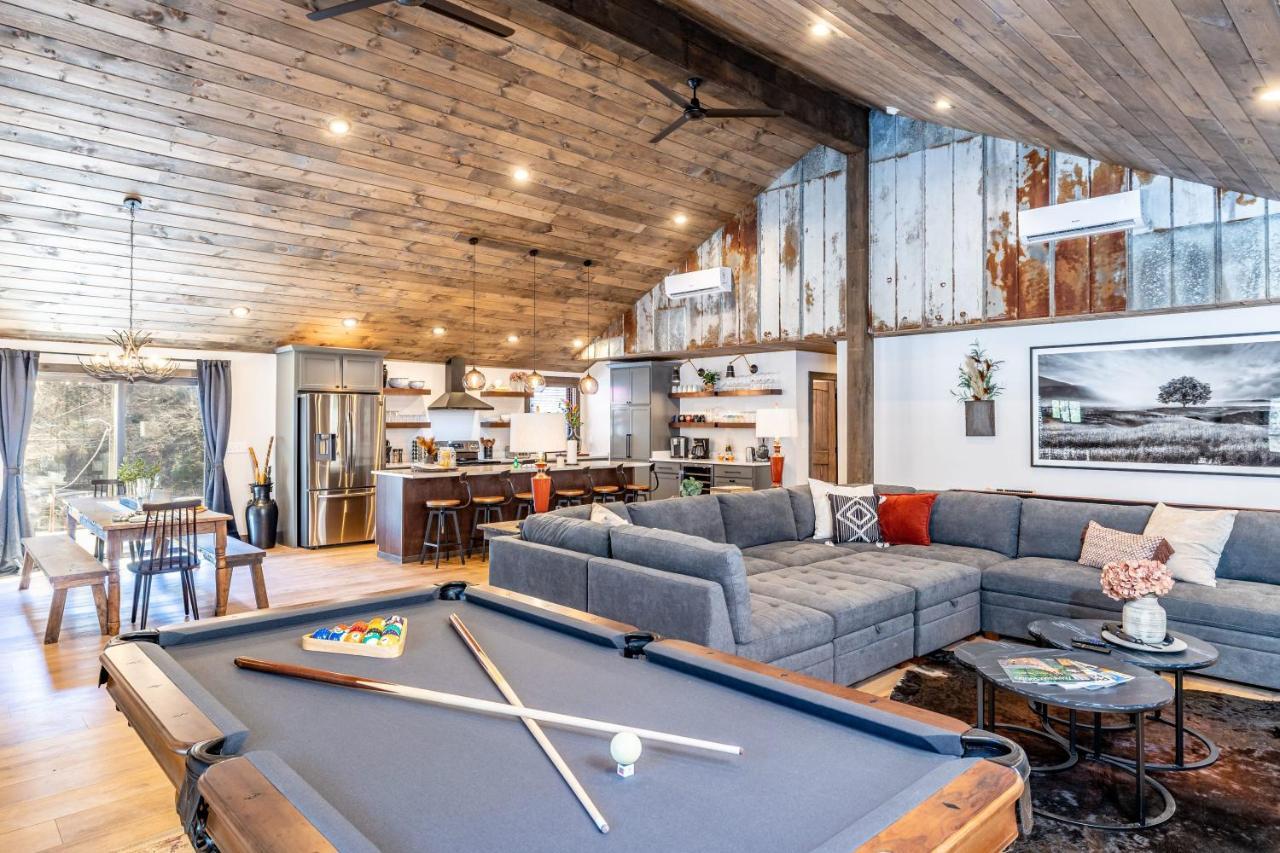 New Rustic Luxe Cabin Billiards Spa Near Gsmnp 타운센드 외부 사진